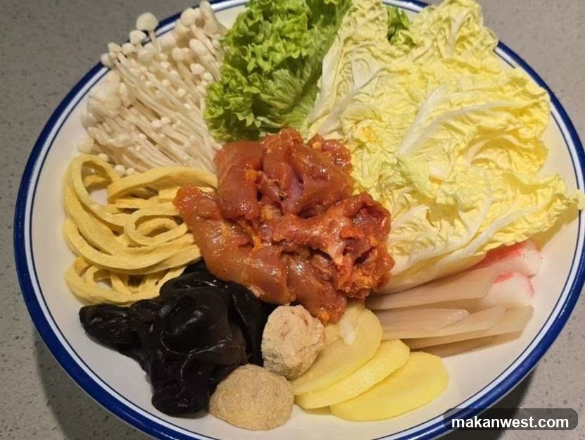 Hot Pot Ingredients Plate