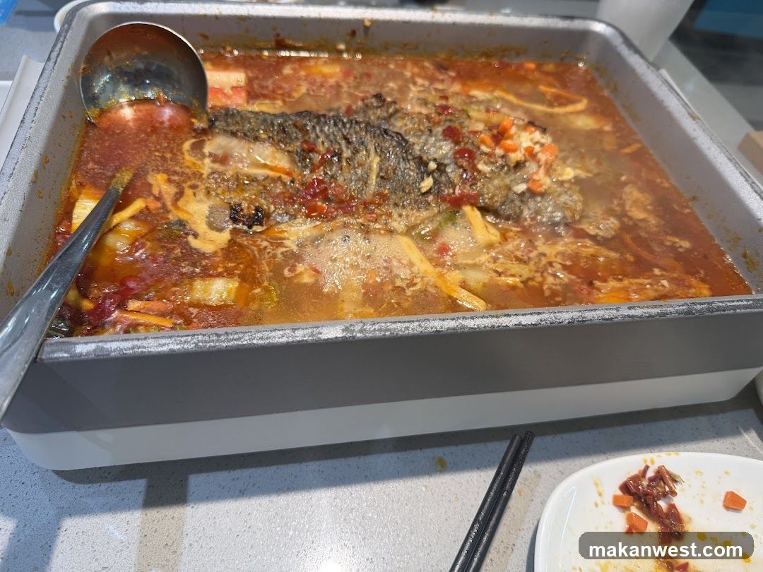 Spicy Fish Dish in a Tray