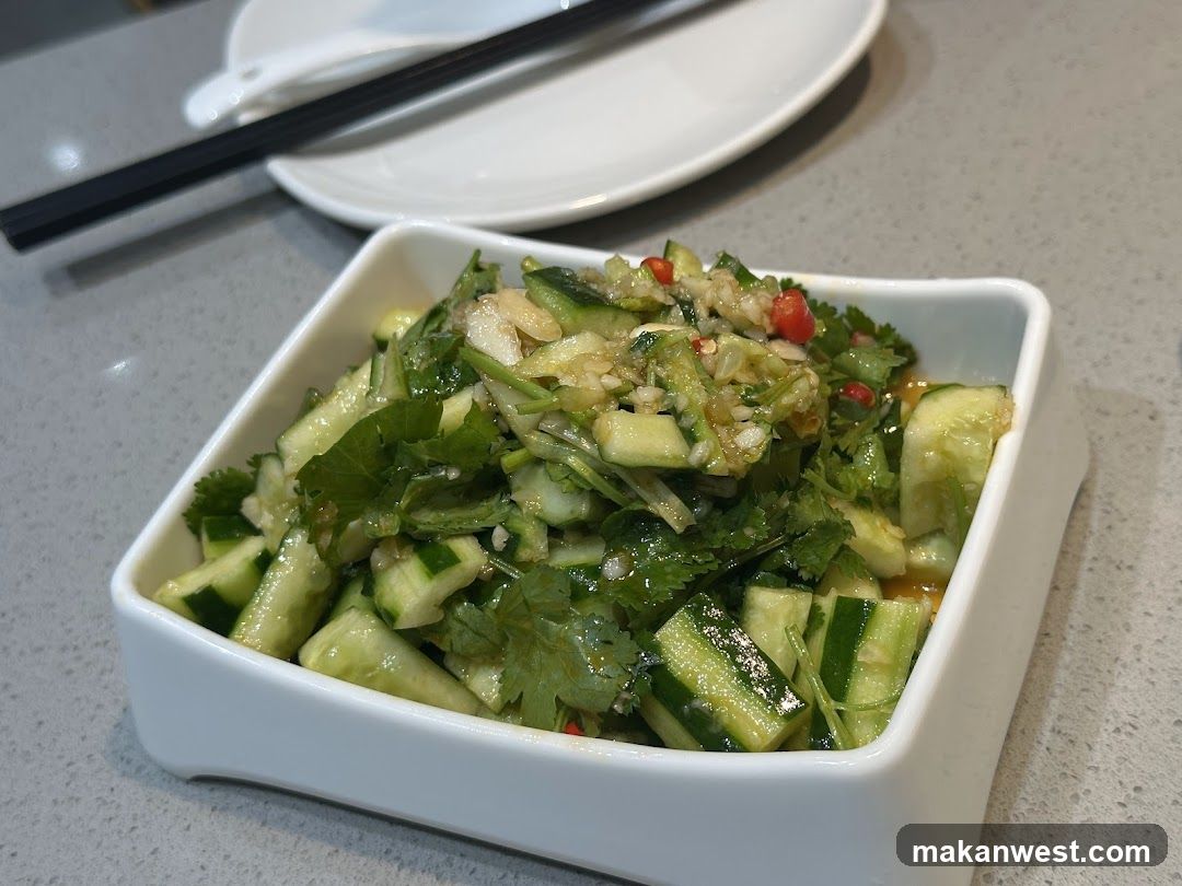 Cucumber Salad with Cilantro and Chili