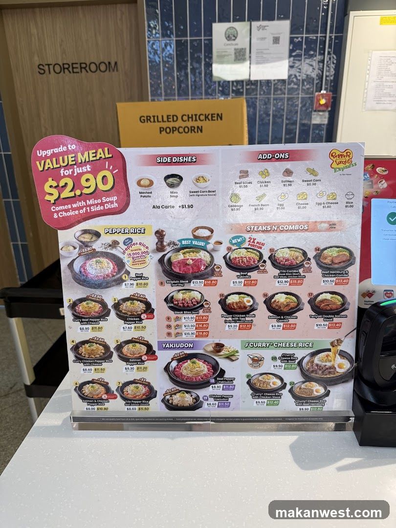 Grilled Chicken Popcorn Menu Board