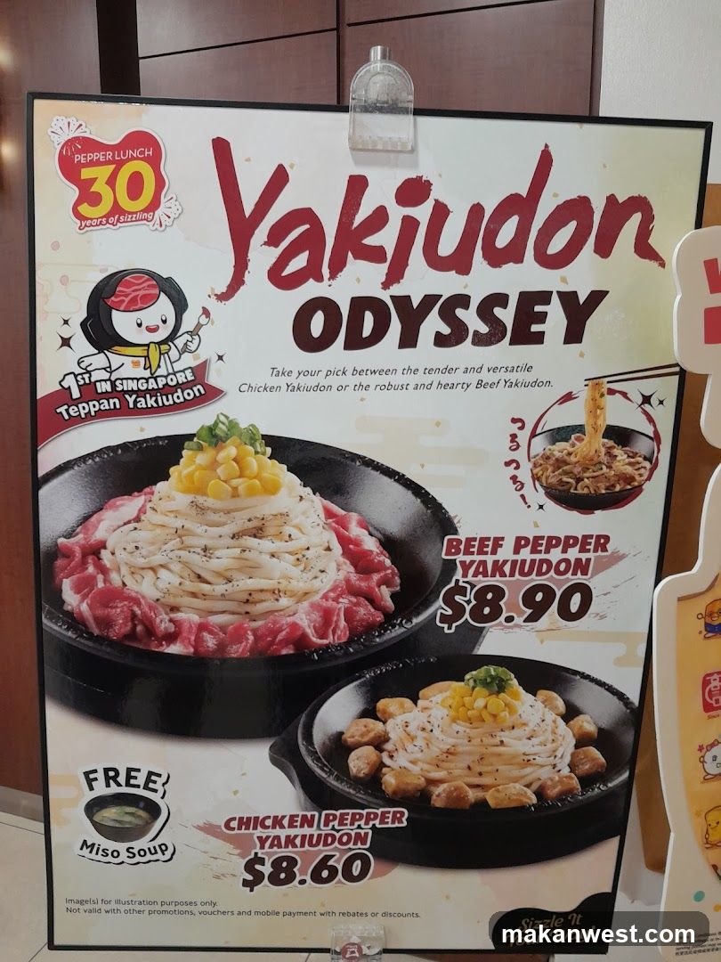 Yakiudon Odyssey Menu Board