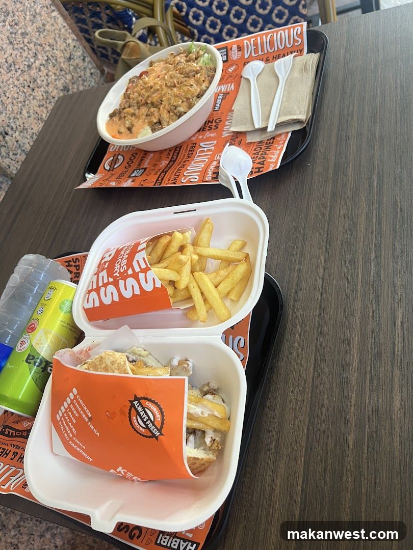 Fast Food Meal on Table