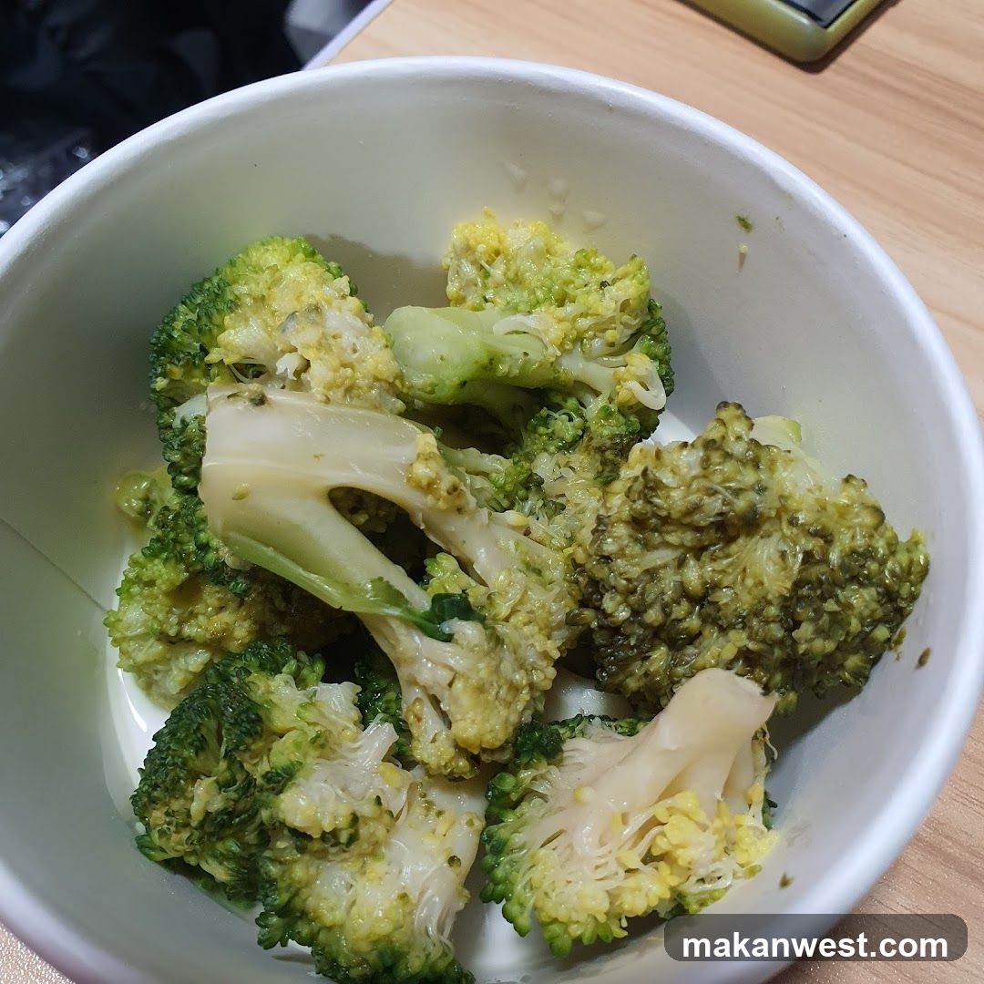 Bowl of Broccoli with Sauce
