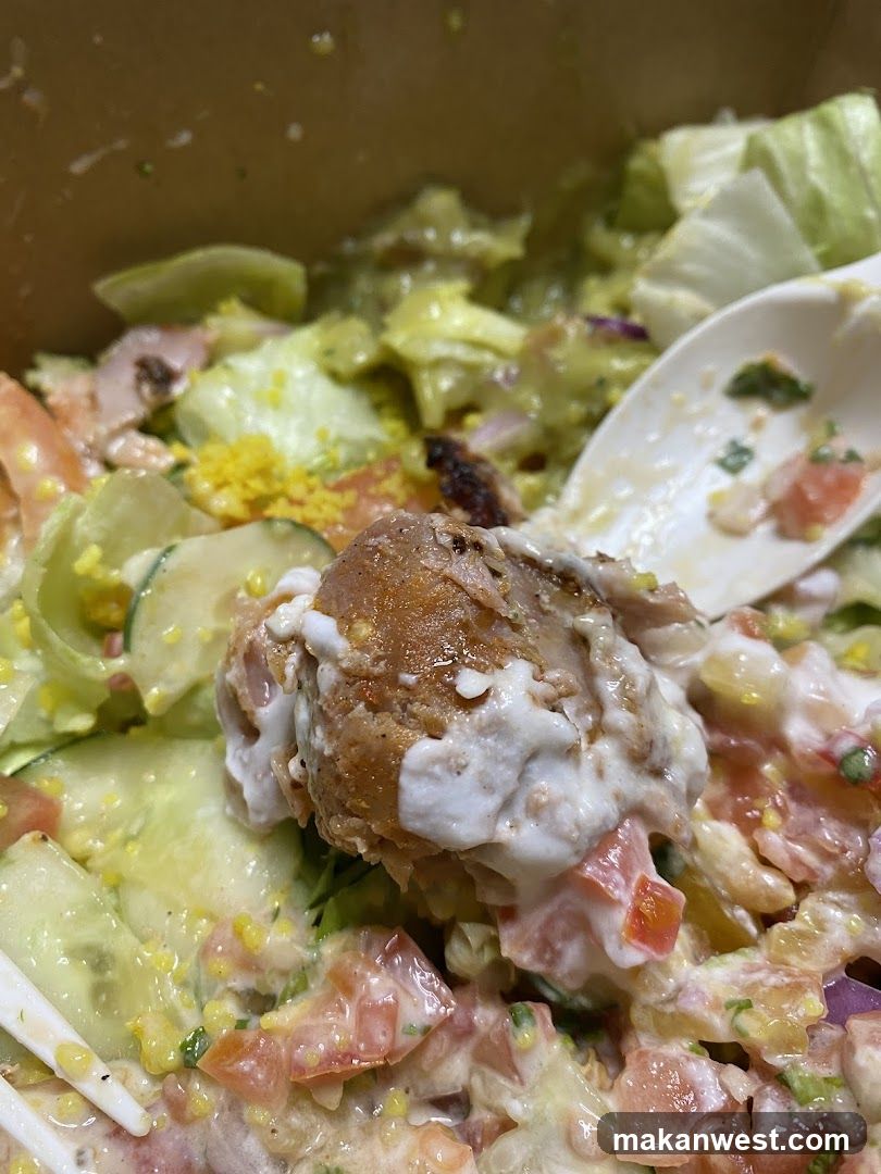 Salad with Fried Item