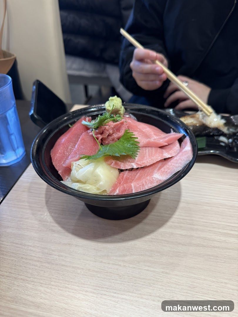 Sashimi Bowl with Chopsticks