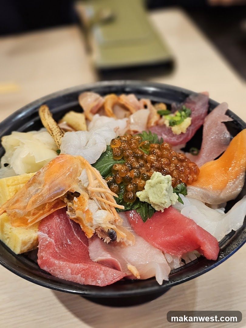 Sashimi Bowl with Seafood and Caviar