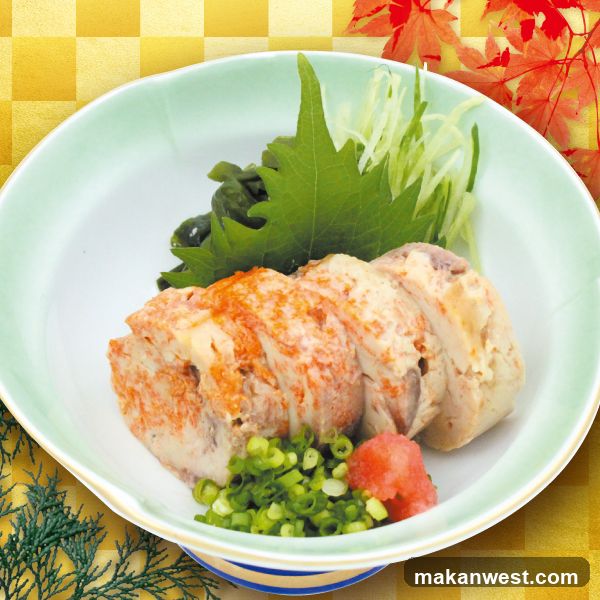 Japanese-style food bowl with meat and garnishes