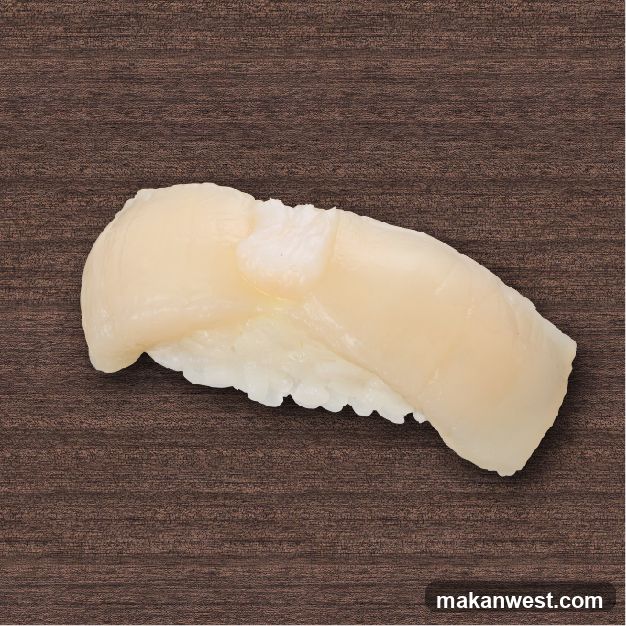 Sushi Piece on Wooden Surface
