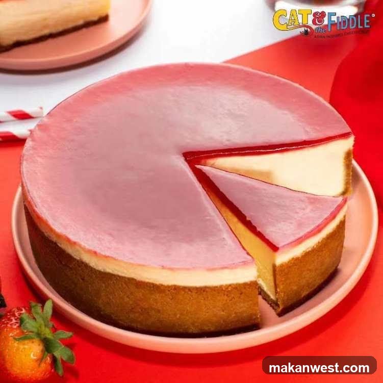 Cheesecake with Strawberry Topping
