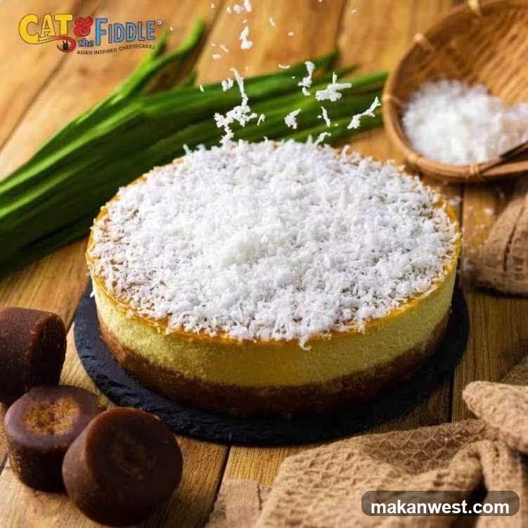 Coconut Cheesecake with Garnish