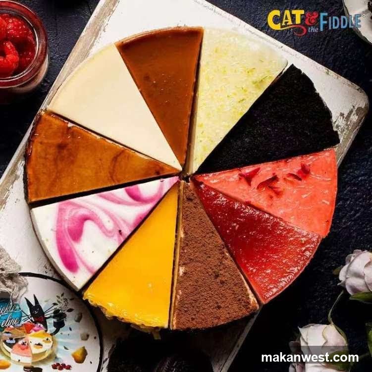 Assorted Cheesecake Slice Display