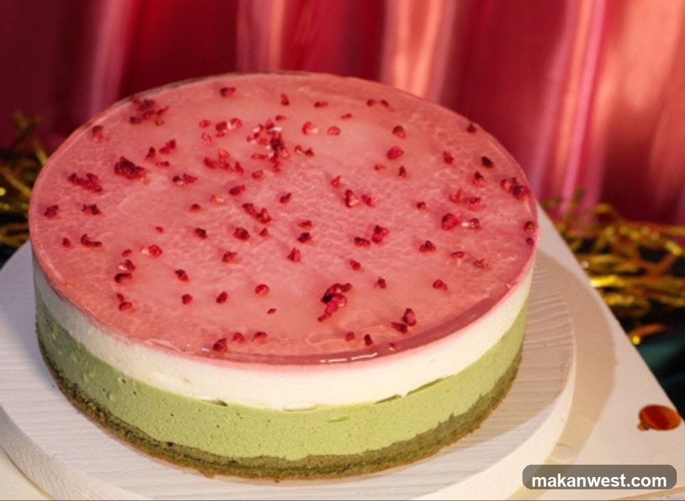 Layered Cheesecake with Raspberry Topping