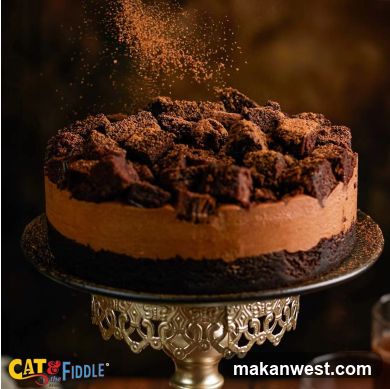 Chocolate Cake with Brownie Topping