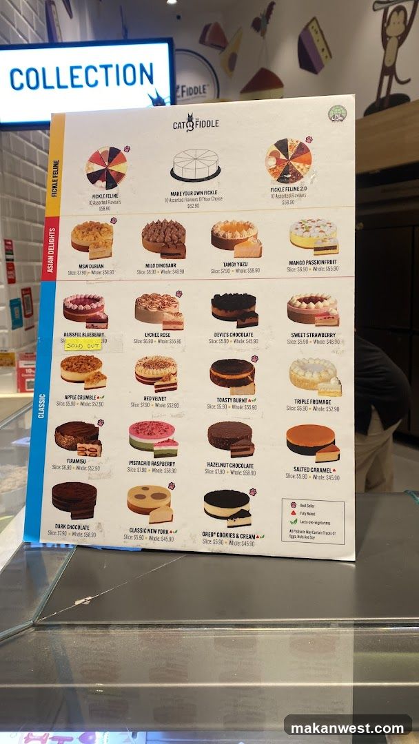 Cats Fiddle Menu Board