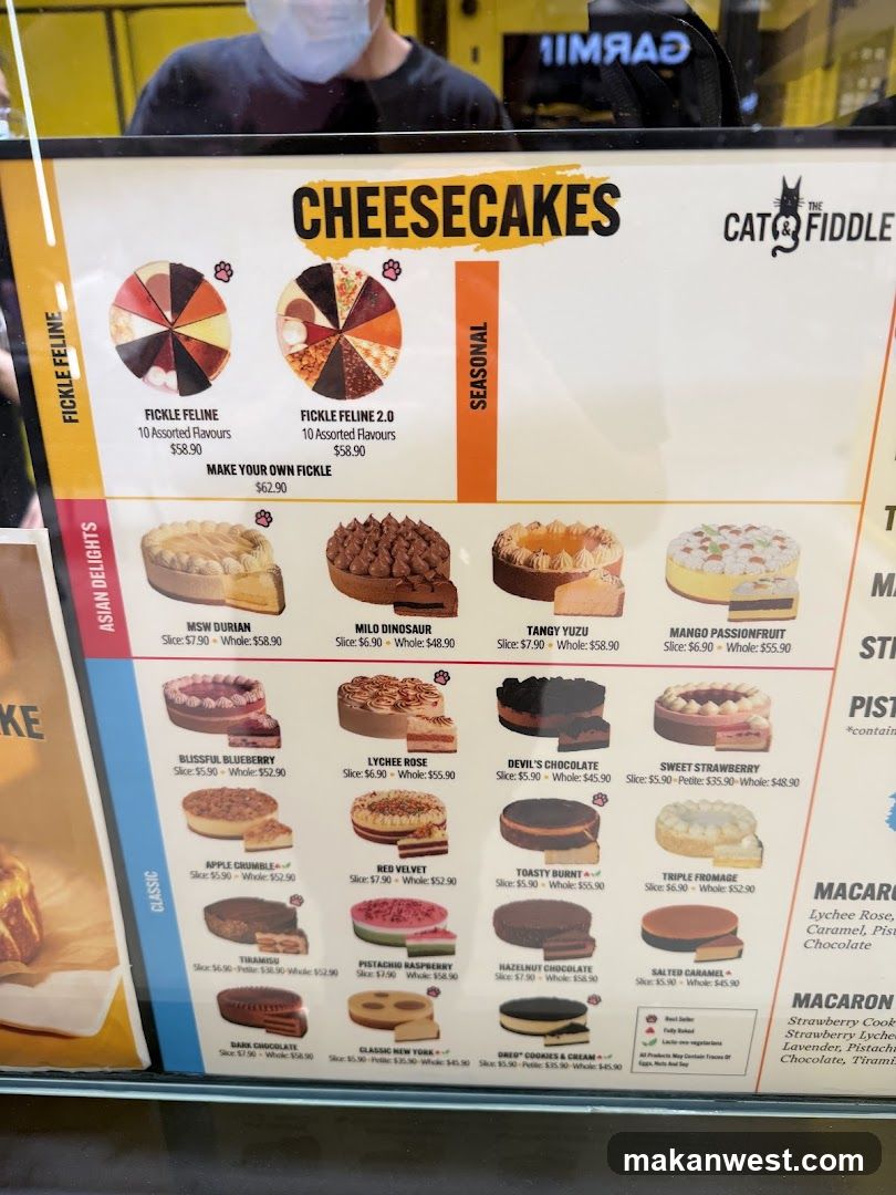 Cheesecakes Menu Board