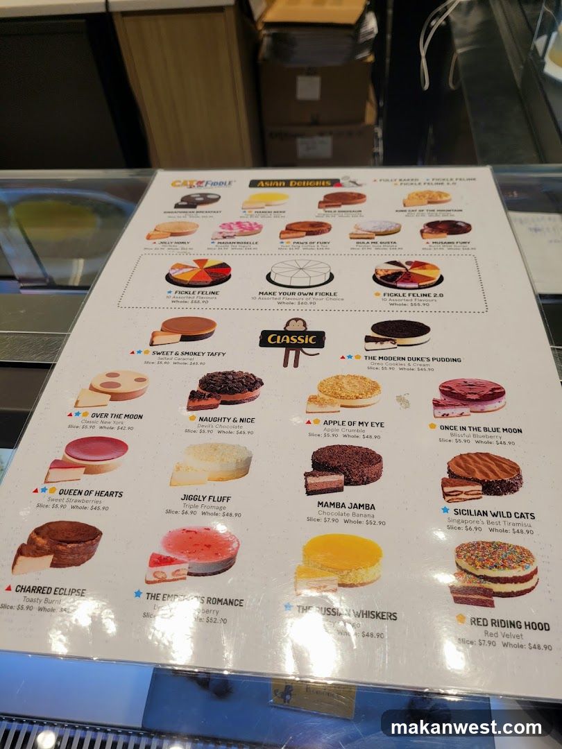 Cake Fable Menu Display
