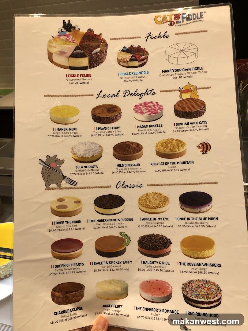 Cat & Fiddle Menu