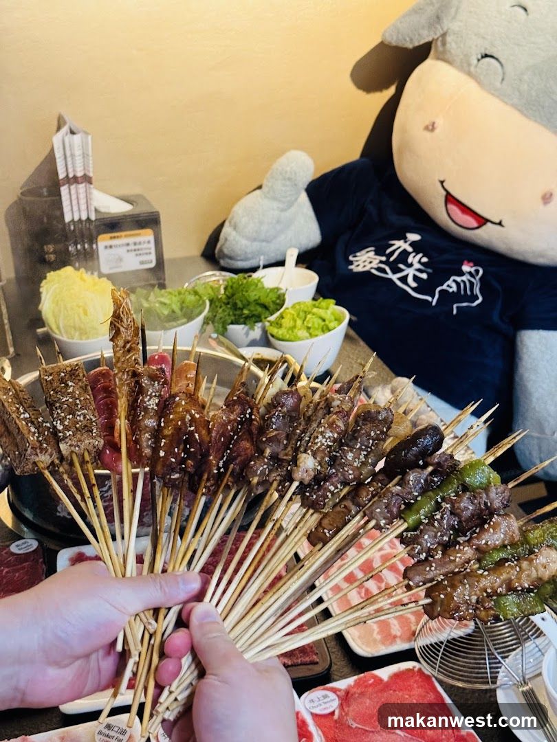 Grilled Skewers and Hot Pot Ingredients