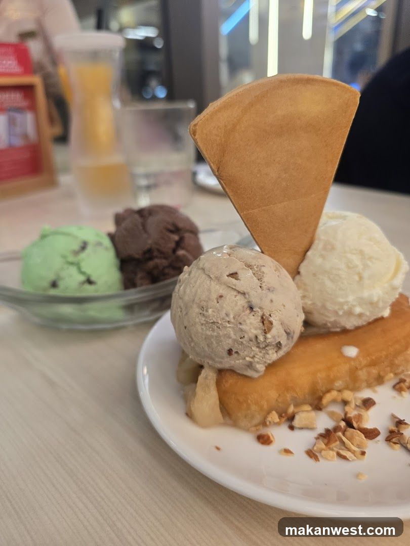Ice Cream Dessert with Waffle Cone