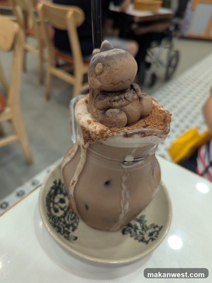 Cute Dessert Drink with Character Topping