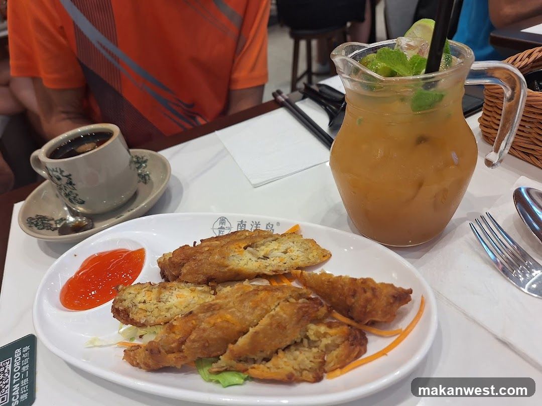 Fried Cakes with Iced Tea