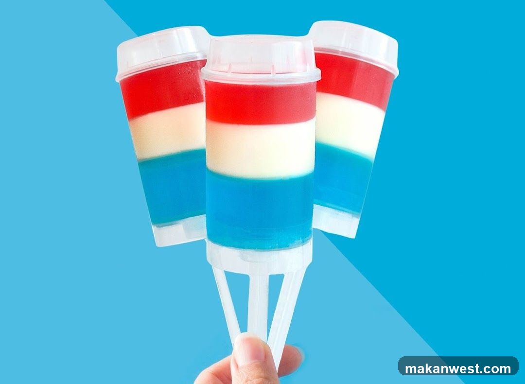 Red White and Blue Popsicles
