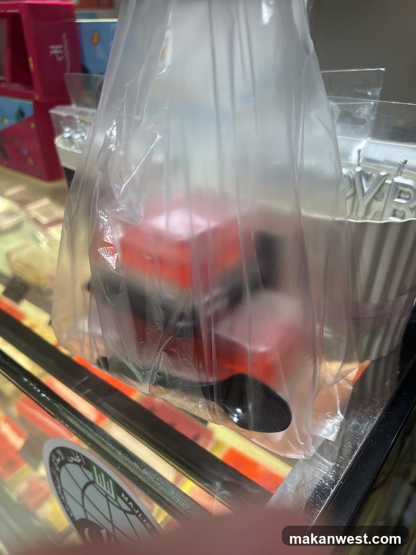 Plastic Bag with Red Container and Spoon