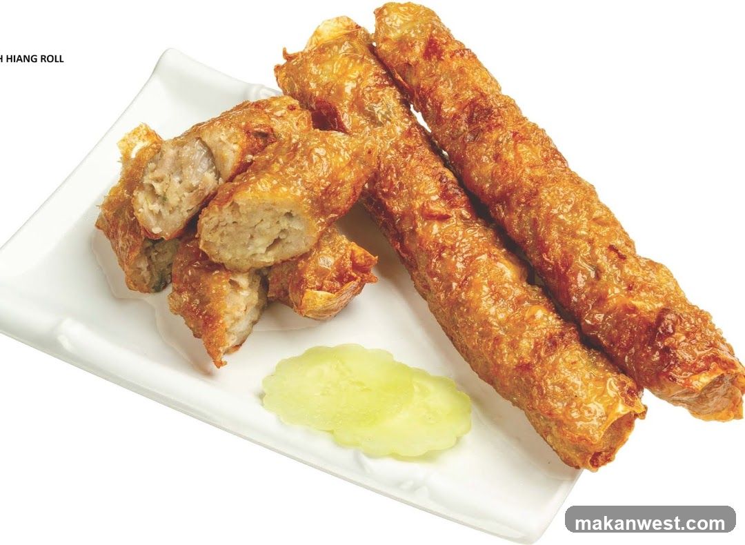 Fried Spring Rolls with Pickled Cucumber