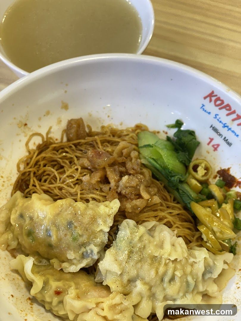 Noodle Dish with Dumplings