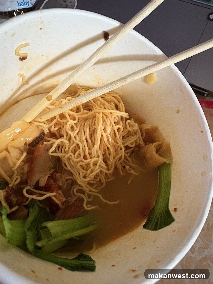 Bowl of Noodles with Chopsticks