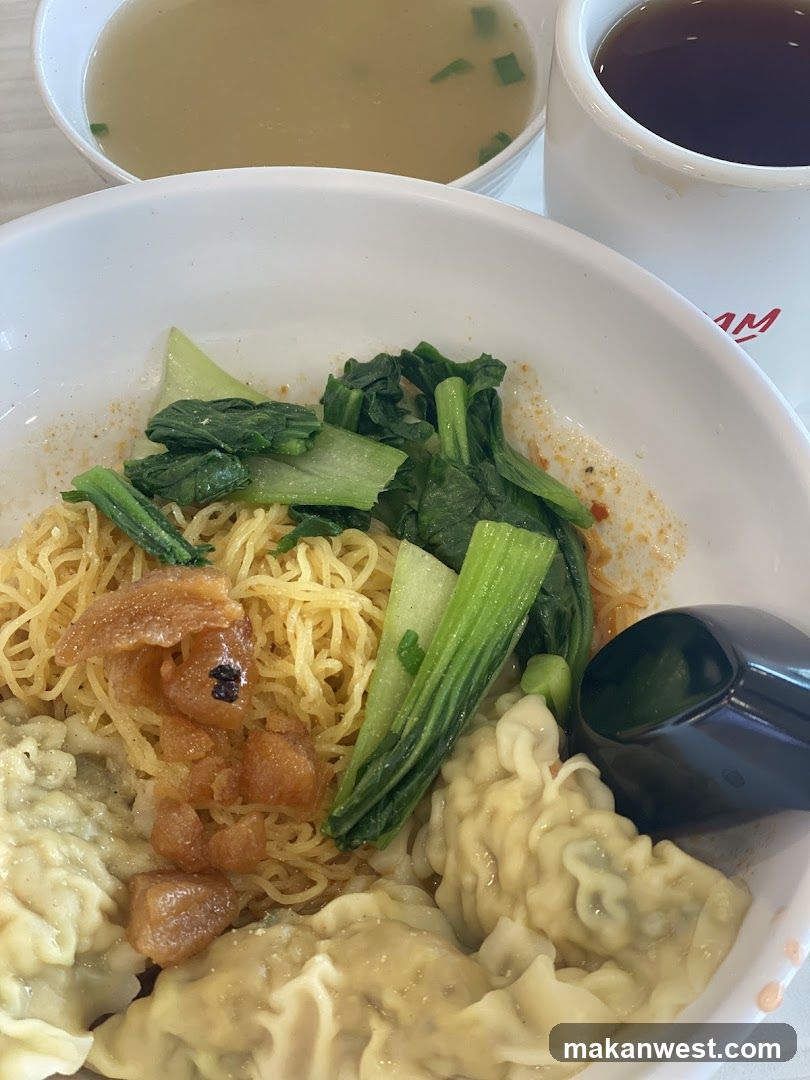 Noodle Bowl with Dumplings and Broth