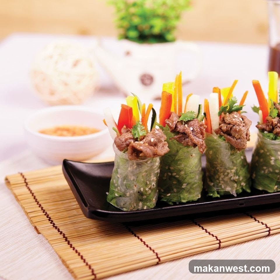 Spring Rolls with Meat and Vegetables