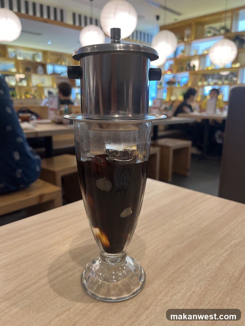 Vietnamese Coffee in a Cafe