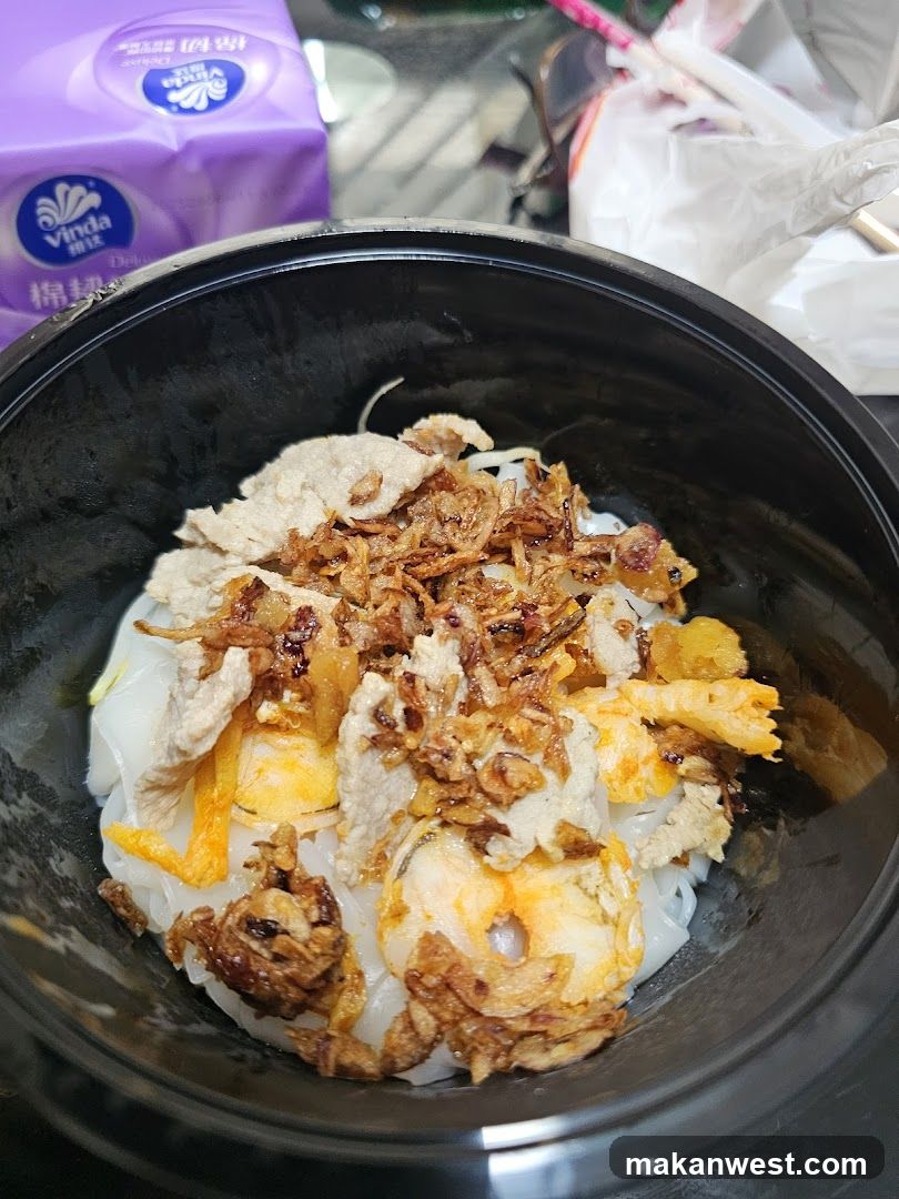 Bowl of Noodles with Toppings