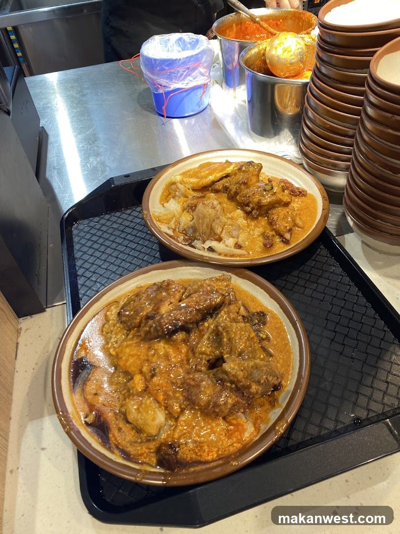 Curry Rice Dishes on Tray