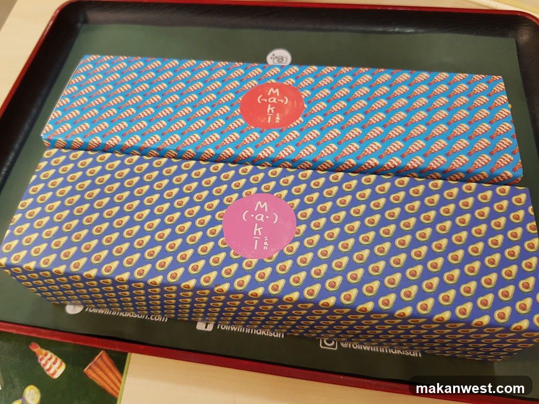Patterned Gift Boxes on Tray