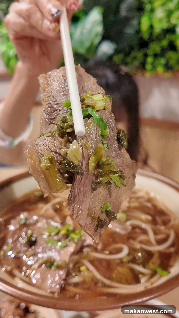 Beef Noodle Soup with Pickled Vegetables