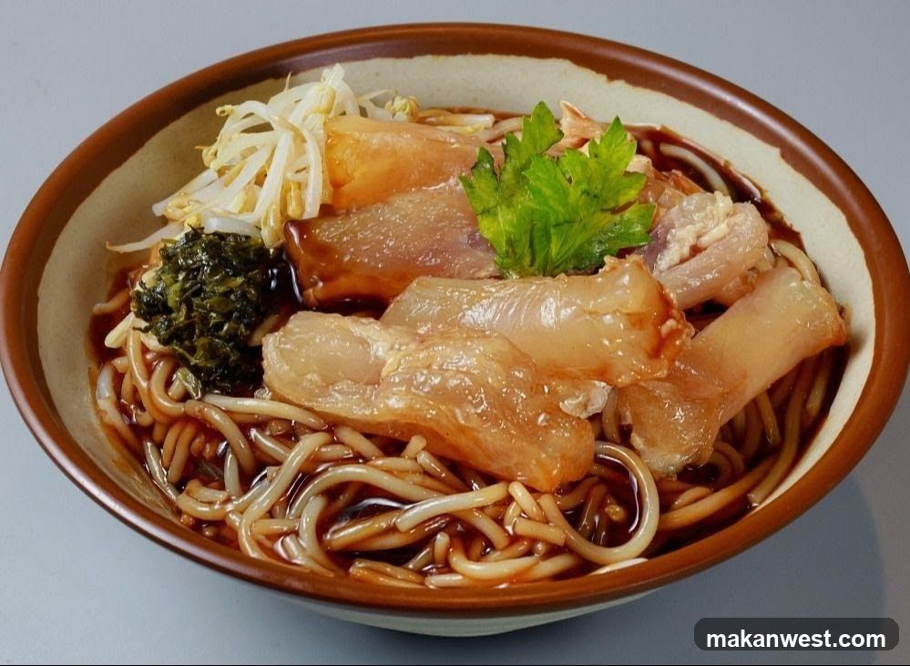 Bowl of Noodles with Tofu and Greens