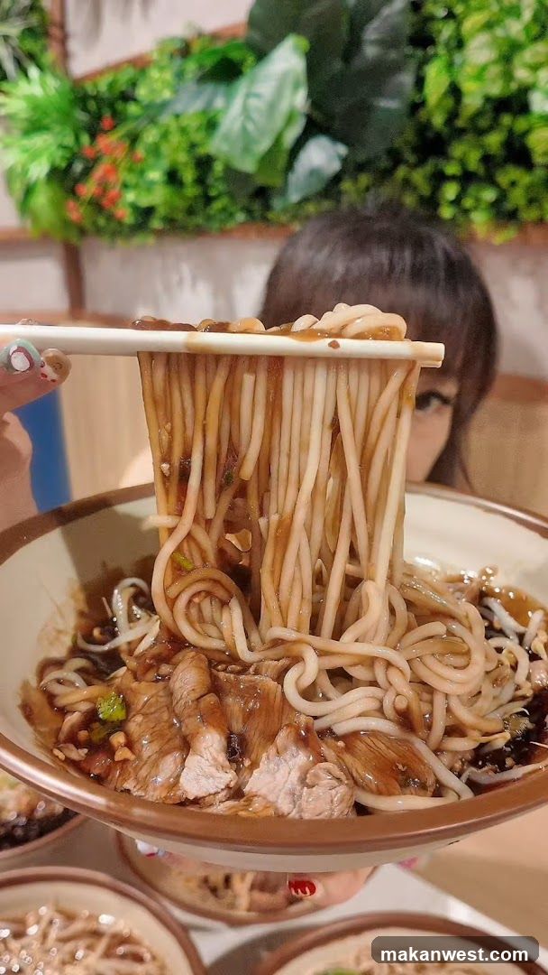 Noodle Dish with Chopsticks