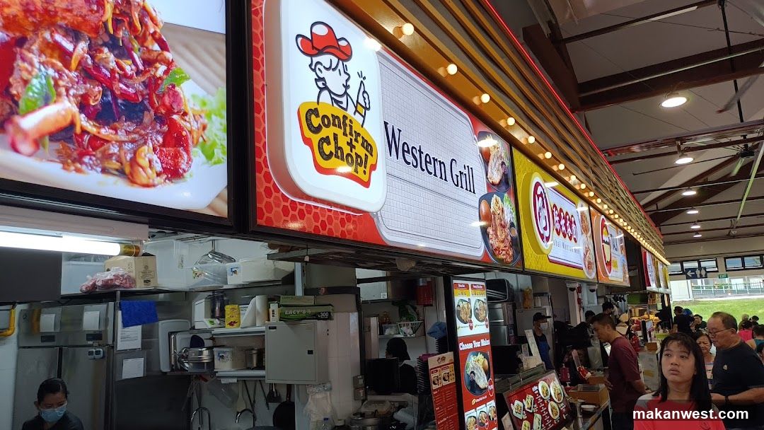 Food Court Interior with Signage and Staff