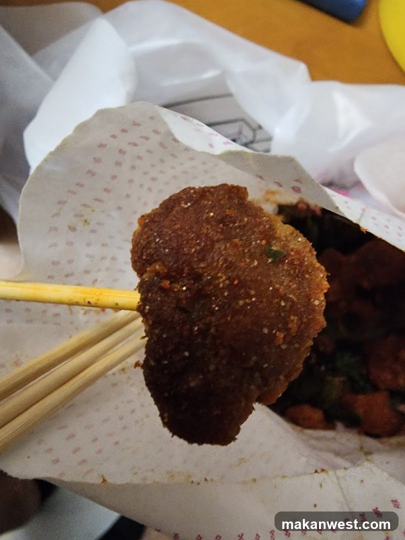 Fried Food on Skewer