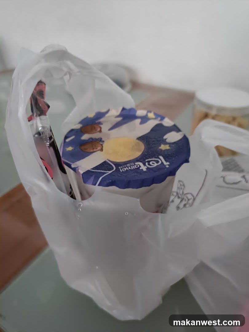 Yogurt Cup in Plastic Bag