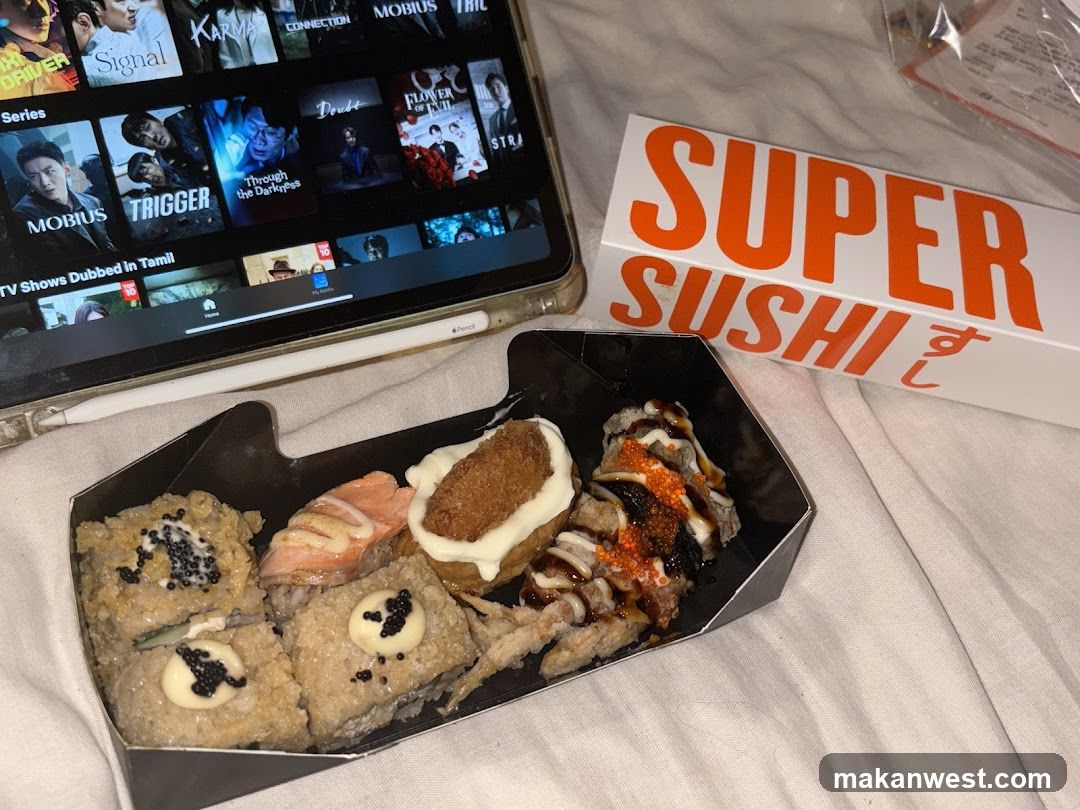 Sushi Meal with Tablet