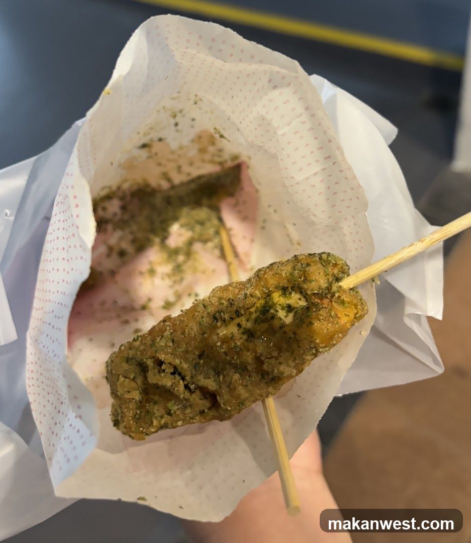Fried Skewer in Paper Wrapper