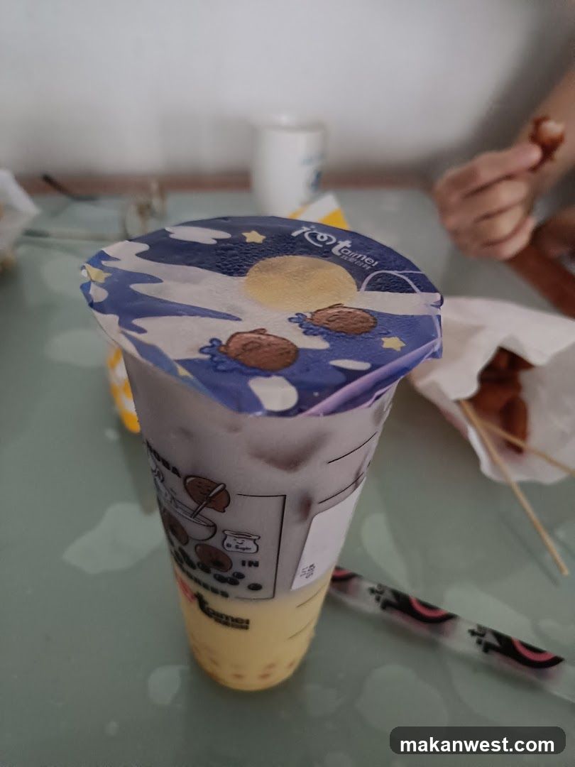Boba Milk Tea Cup on Table