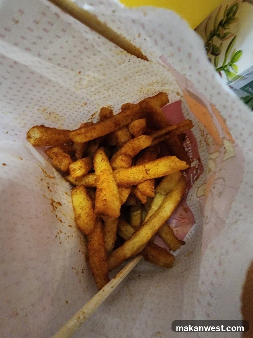 Spiced Fries in Paper Bag