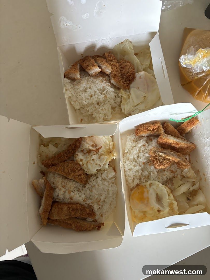 Takeout Rice Bowls with Fried Chicken and Egg
