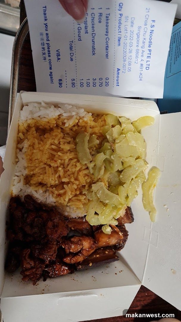 Takeout Meal with Receipt