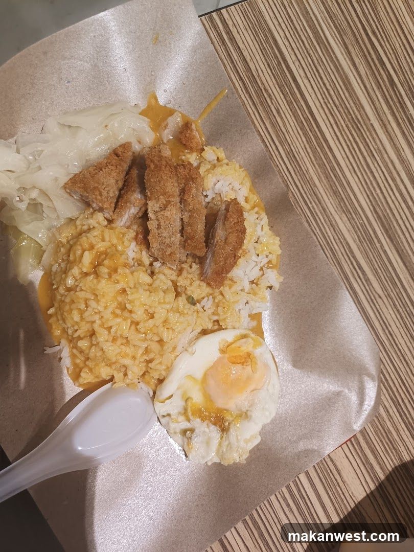 Fried Rice with Fried Egg and Pork Cutlet