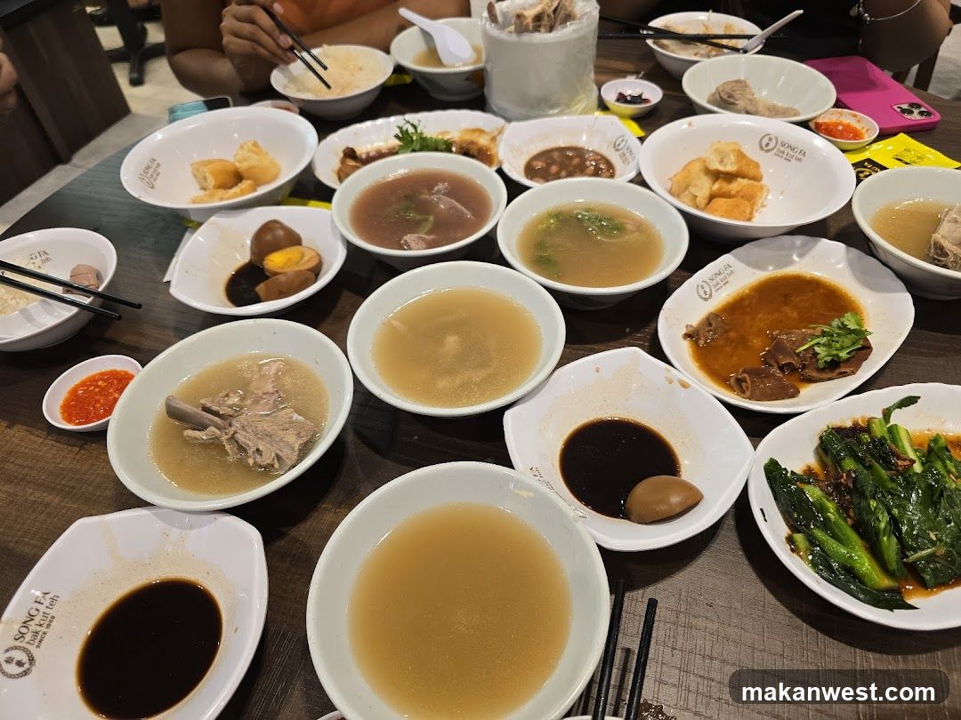 Dining Table with Various Dishes